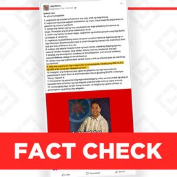 FALSE: Ferdinand Marcos appeared in a 1983 world leaders’ meeting in Canada