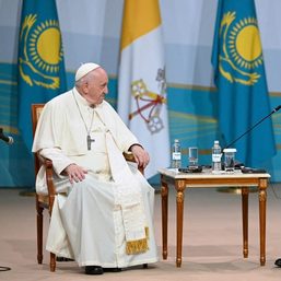 Pope arrives in Kazakhstan, says ‘always ready’ for China visit