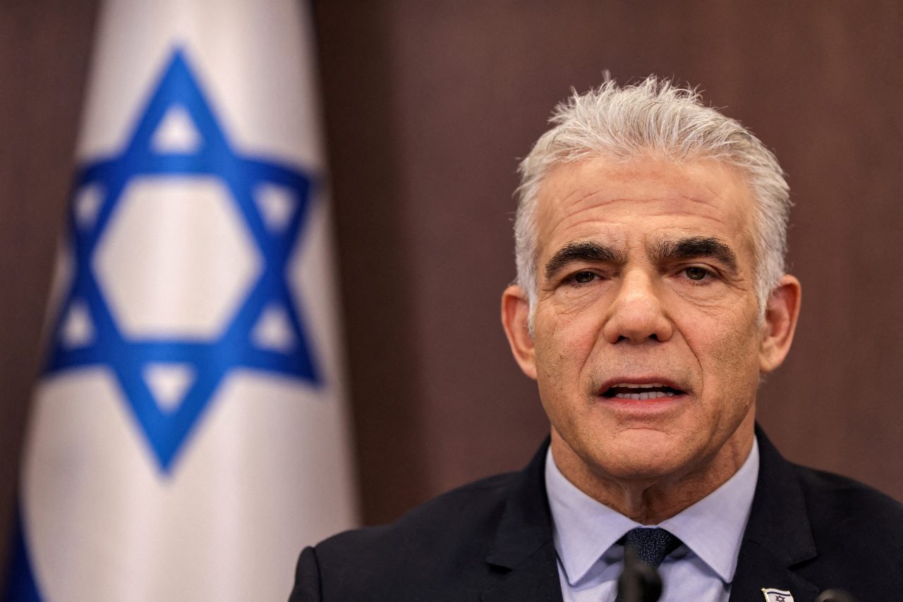 Israeli PM Lapid backs two-state solution with Palestinians