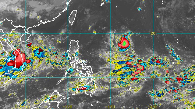 Tropical Storm Karding shifts west toward Philippine landmass