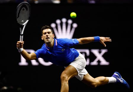 Djokovic dazzles on return to action at Laver Cup