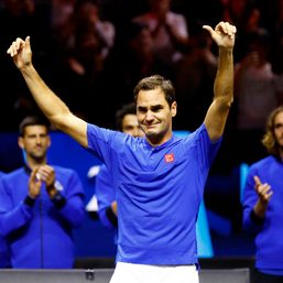 Tears flow as curtain comes down on Federer’s glittering career