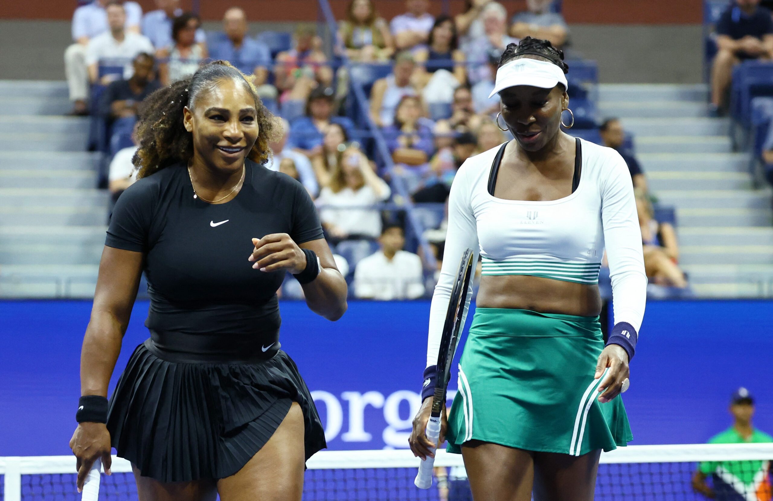 Williams sisters crash out of US Open doubles but Serena not done yet