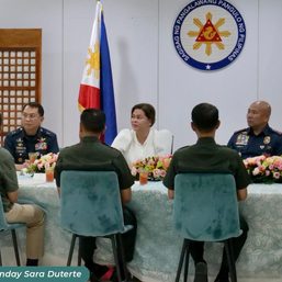 ROTC, peace and order: Philippine OIC Duterte meets security officials