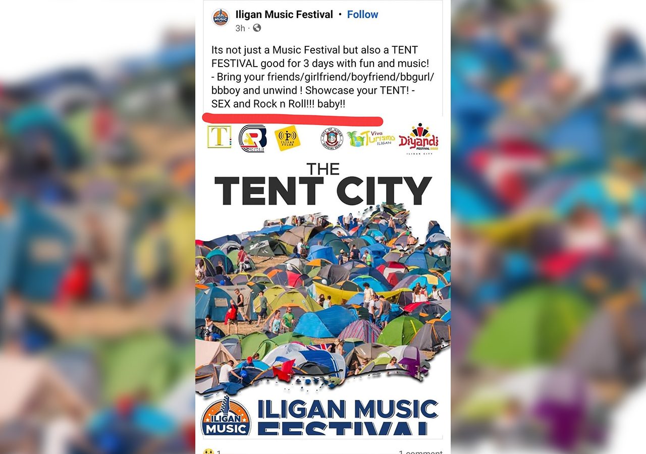 ‘Tent City’ goes pfft: Iligan bans tents during 3-day music festival