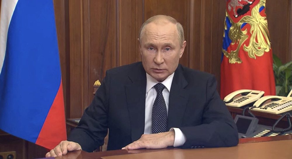 Putin mobilizes more troops for Ukraine, says West wants to destroy Russia