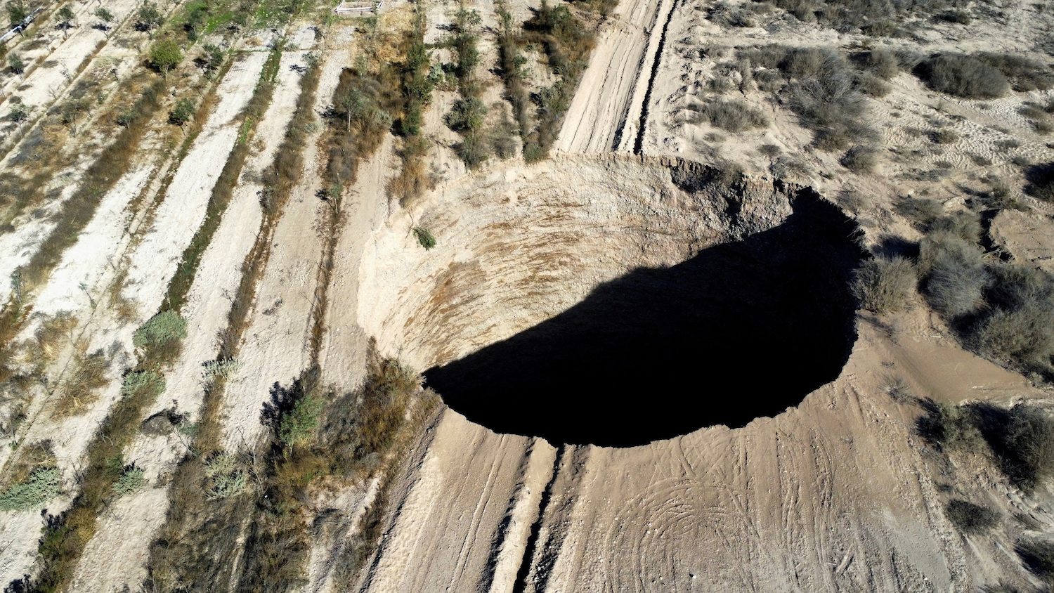 Chile files charges against mining company for giant sinkhole