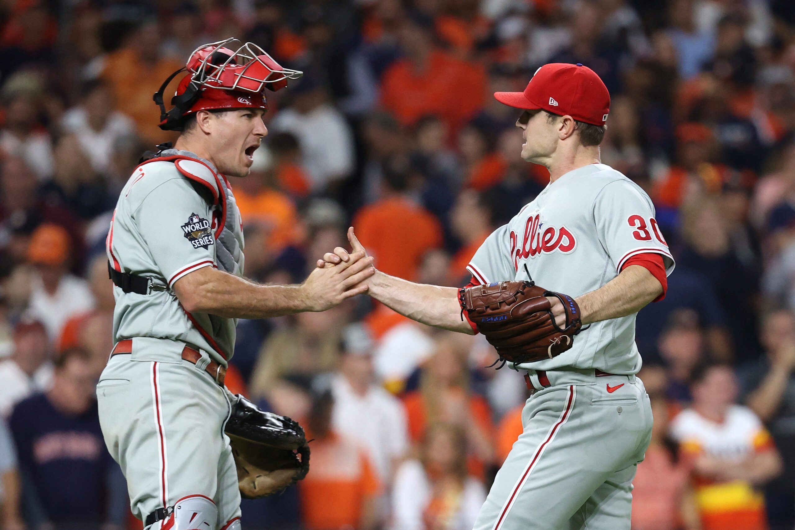 Phillies overturn 5-run deficit, stun Astros in World Series opener