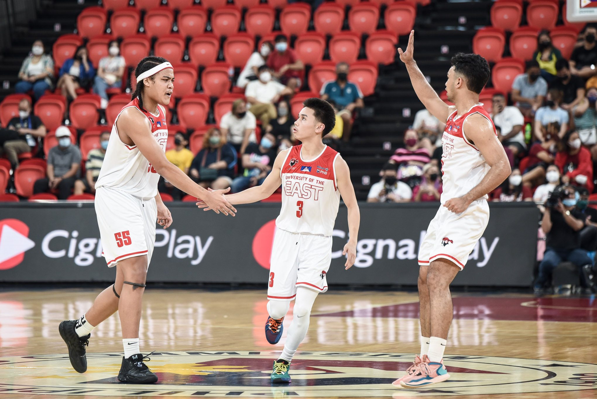 ‘No choice but to go up’: Santiago relishes first UE win after snapping 15-game skid