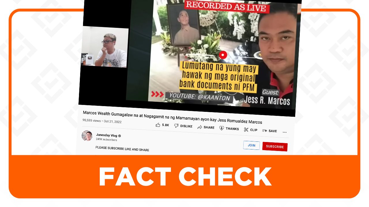 Walang iniwan na trust fund si Ferdinand Marcos para sa sambayanang Pilipino