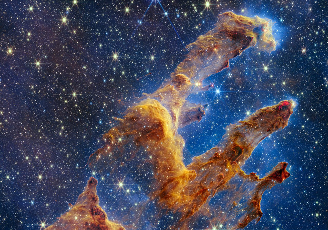 Webb Space Telescope renders Pillars of Creation with new depth, clarity