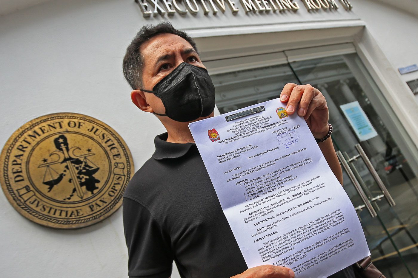 Murder complaint filed vs suspect in killing of broadcaster Percy Lapid