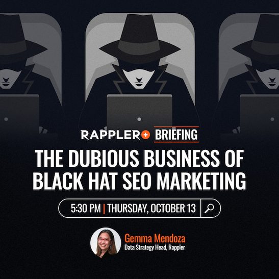 Rappler+ Briefing: The dubious business of black hat SEO marketing