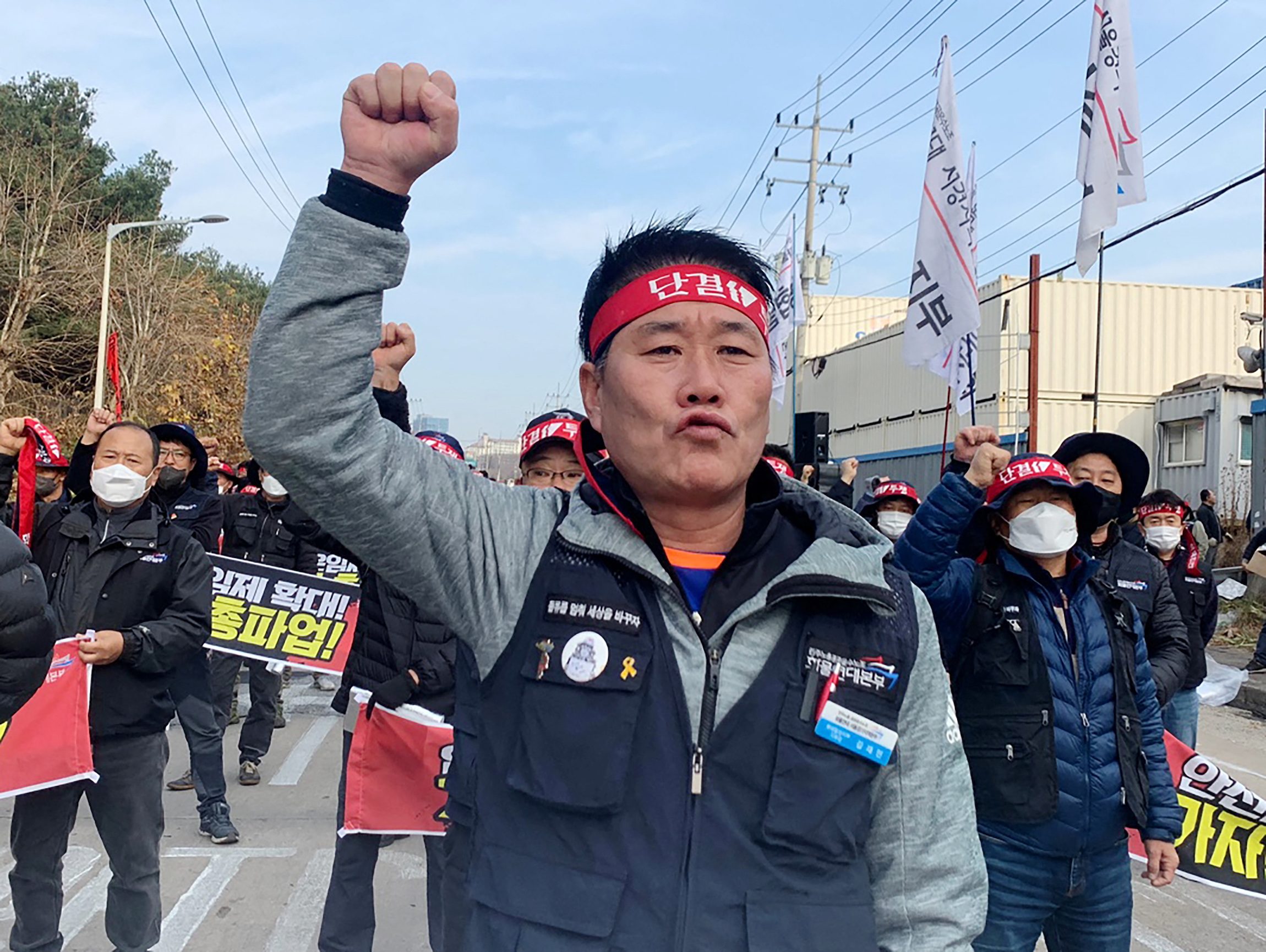South Korea’s President Yoon warns of crackdown on striking truckers