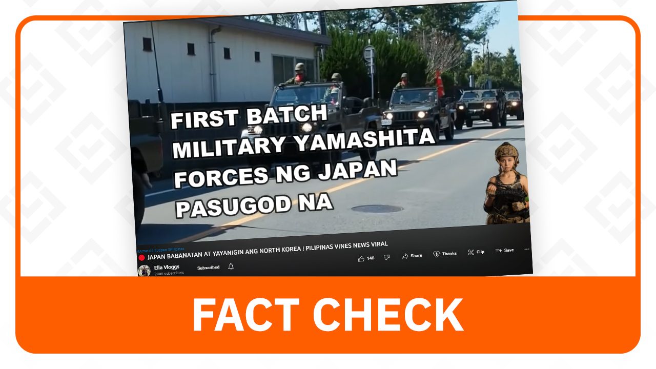 Video of ‘Japan Military Forces’ taken in 2015, not an attack vs North Korea