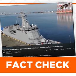 Corvettes acquired by the PH are smaller than earlier Jose Rizal-class frigates