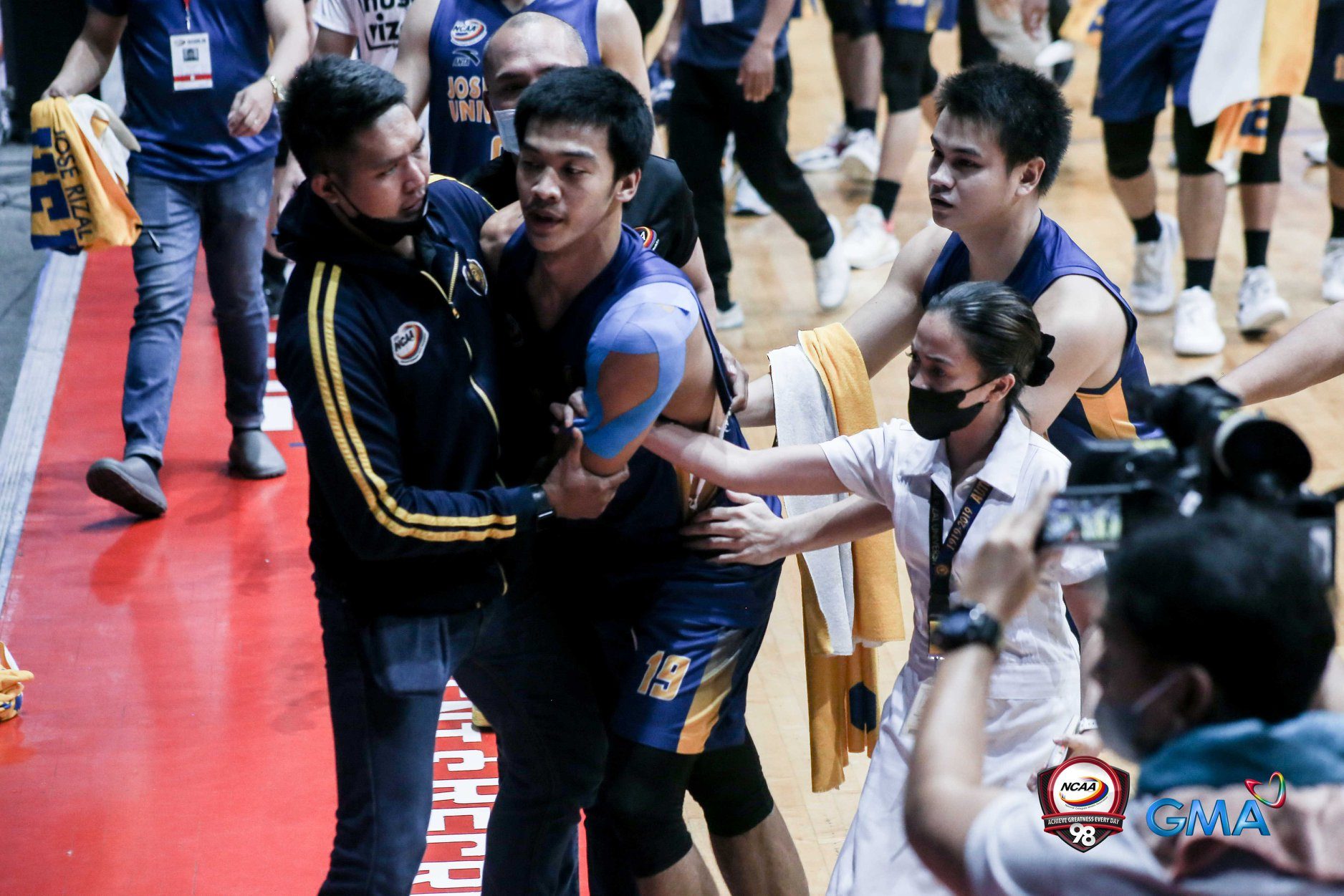 NCAA suspends referees in CSB-JRU brawl, beefs up security measures
