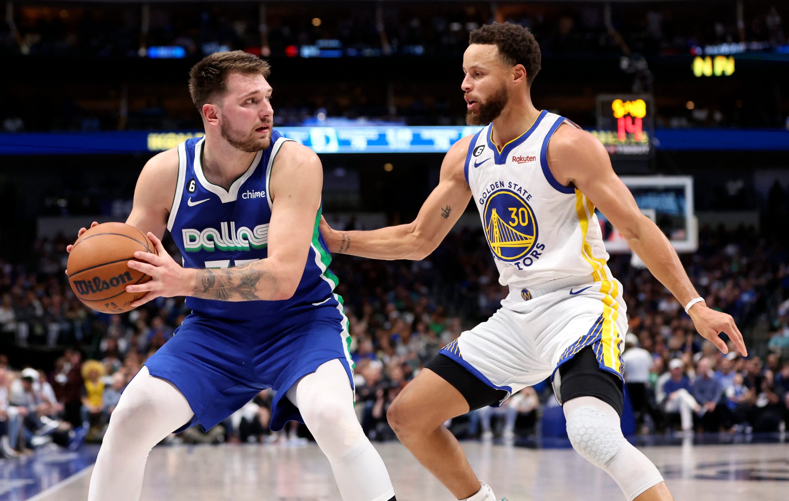Doncic unleashes triple-double as Mavs hold off Warriors