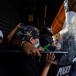 Thai police use rubber bullets to disperse protest over APEC summit