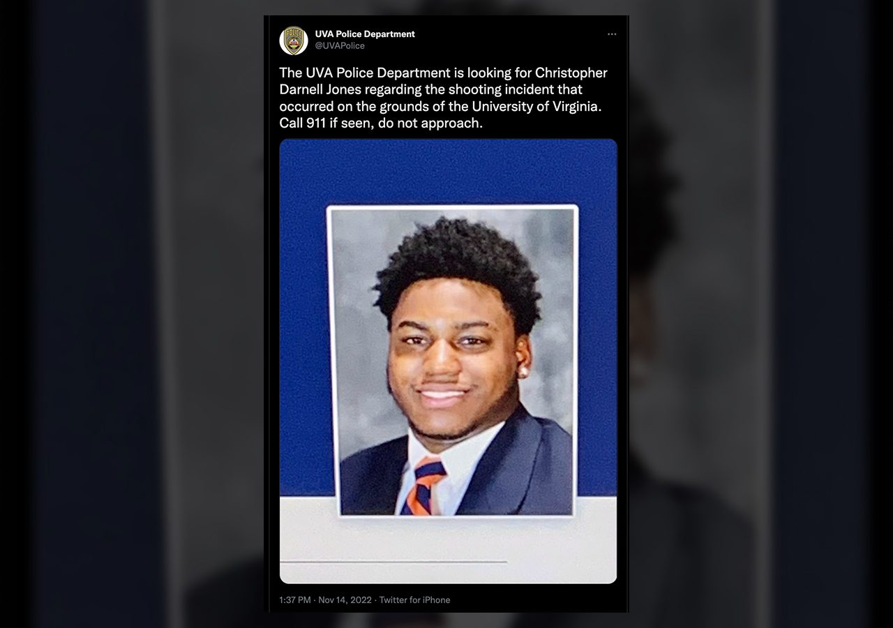 Police conduct manhunt for suspect in University of Virginia shooting