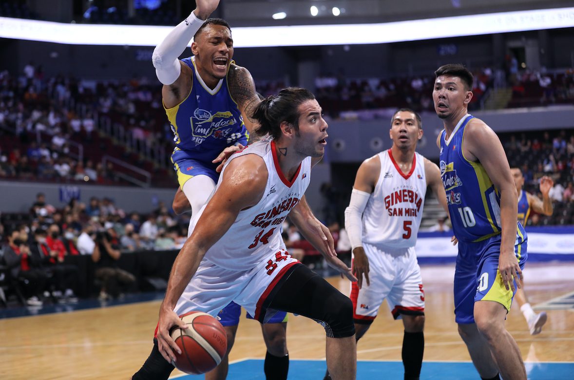 Ginebra bucks Standhardinger ejection, routs Magnolia to reach PBA finals