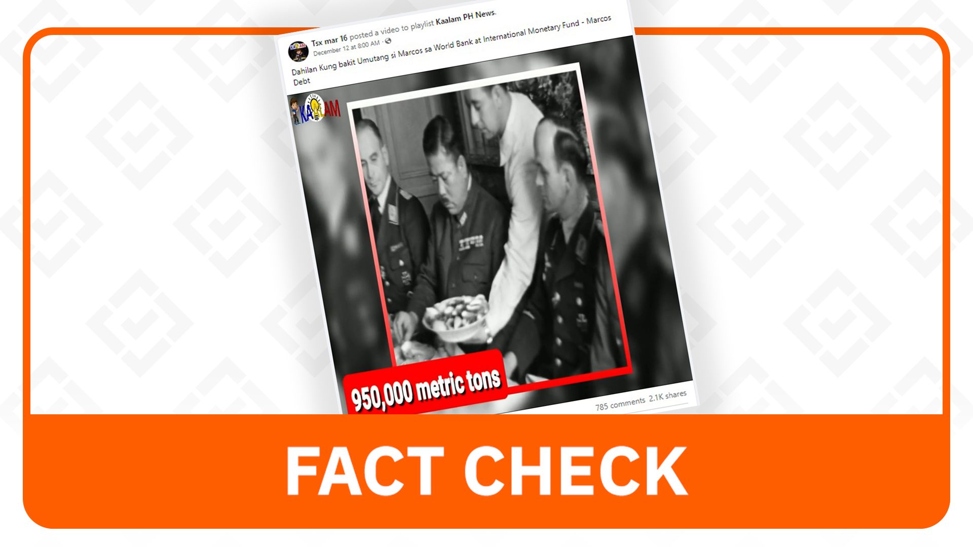 FACT CHECK: Imposible ang 950,000 toneladang nakaw na gintong pinagmulan ng ginto ni Marcos