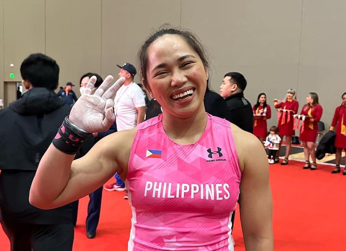 Hidilyn to change weight class for Paris Olympics after world title conquest