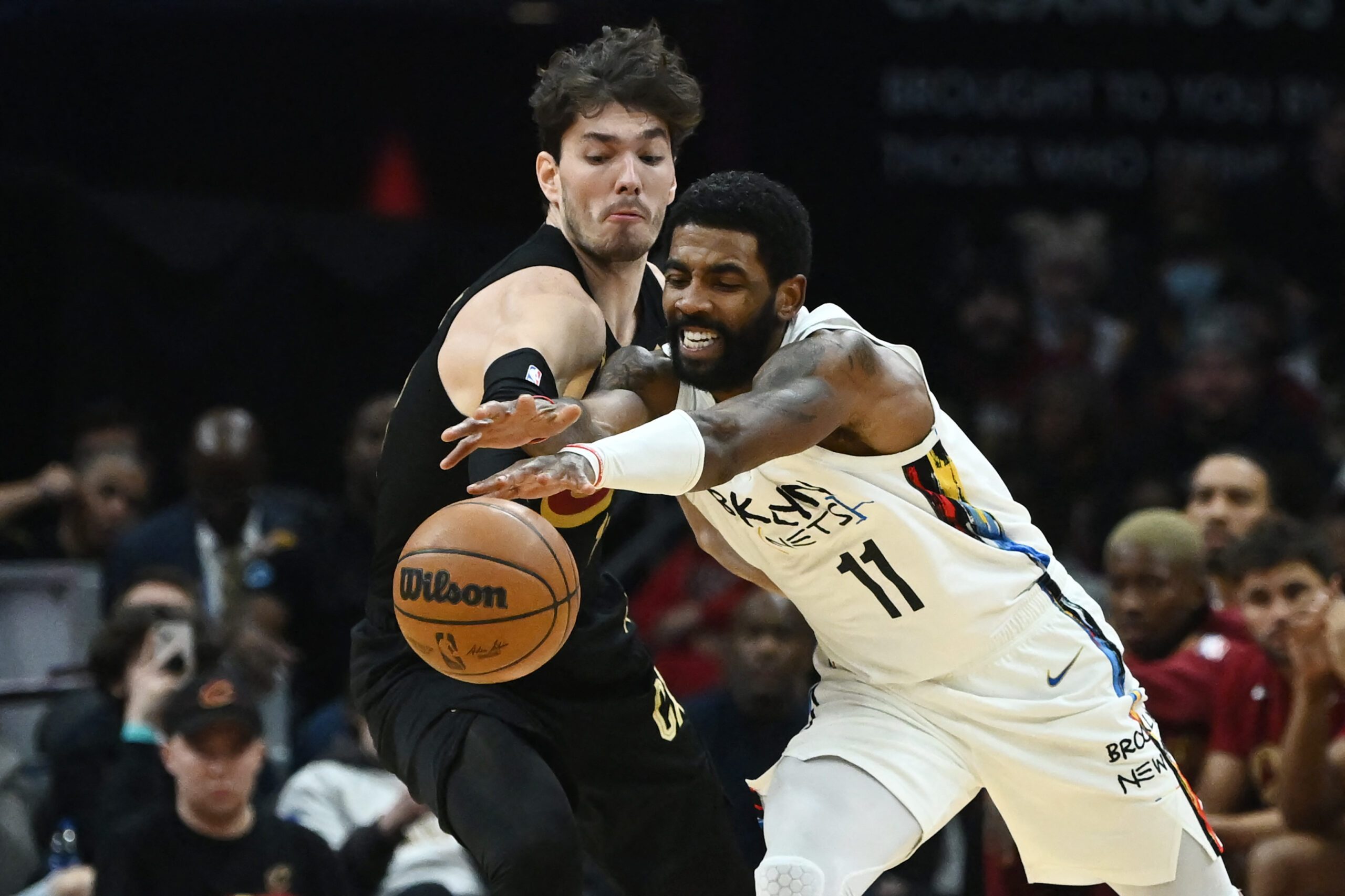Kyrie Irving, Nets hold off Cavs to win 9th straight