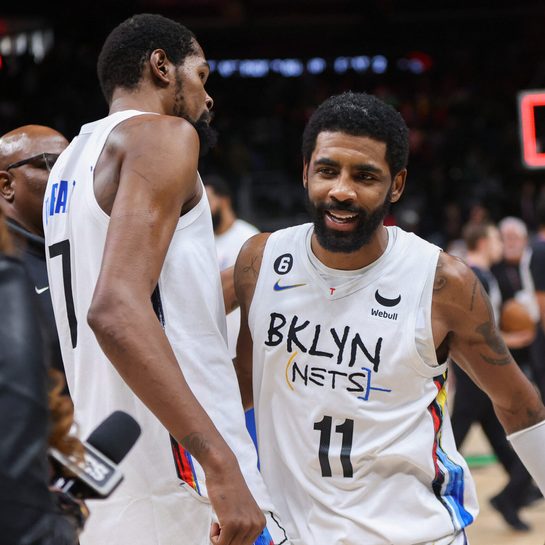 Kyrie Irving throws subtle shade at Nets after Kevin Durant trade to Suns
