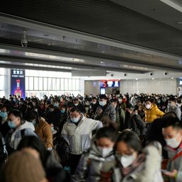 Millions of Chinese workers on the move ahead of Friday travel peak