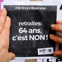 Nationwide strike in France against Macron’s pension reform