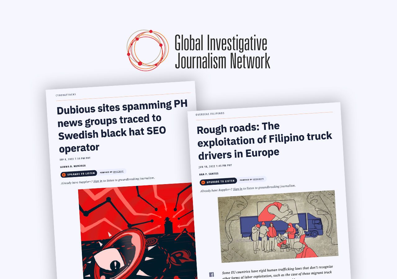2 Rappler reports are among picks for GIJN’s best investigative stories in Southeast Asia
