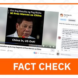 FACT CHECK: The Philippines did not go to the UN for an arbitral ruling in 2016