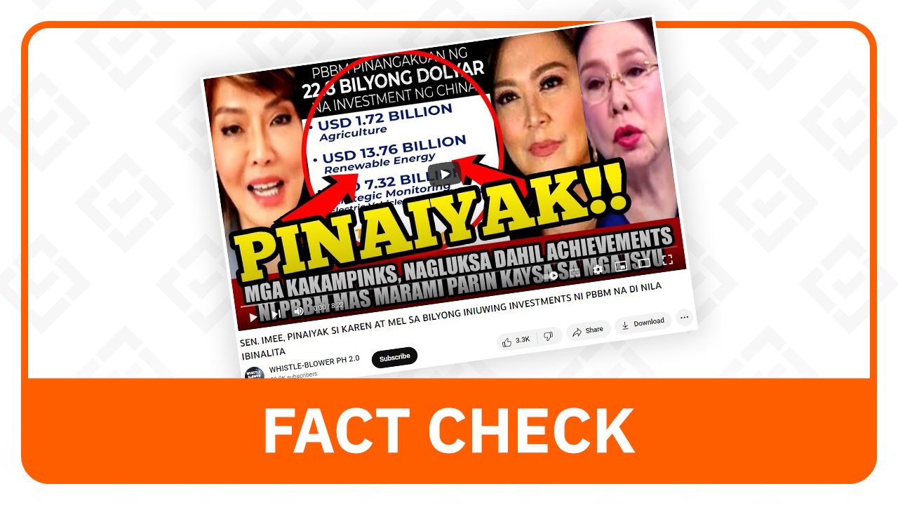 FACT CHECK: Ibinalita ng mainstream media ang naiuwing $22 bilyong investment ni Marcos Jr.