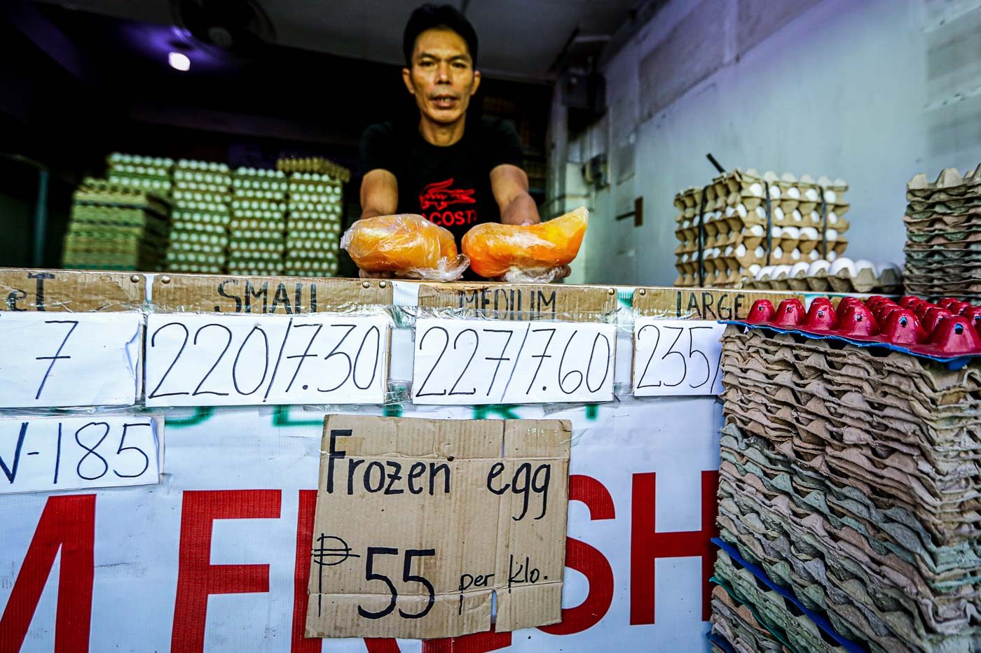 As prices soar, Filipinos turn to frozen eggs meant for pastry makers