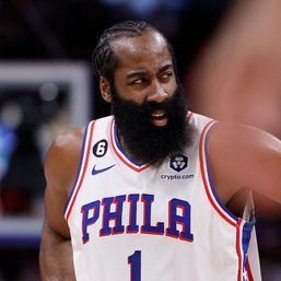 Without Embiid, Harden posts triple-double to lift 76ers past Pistons