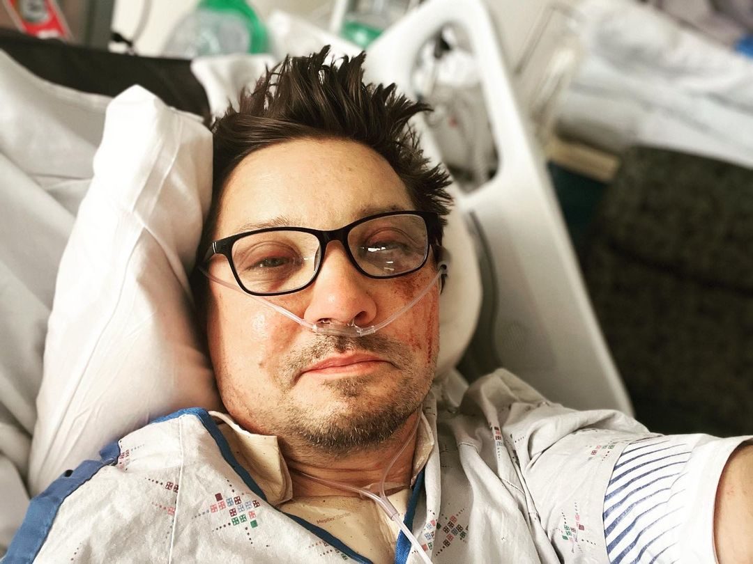 ‘Avengers’ star Jeremy Renner says he broke more than 30 bones in snow clearing accident