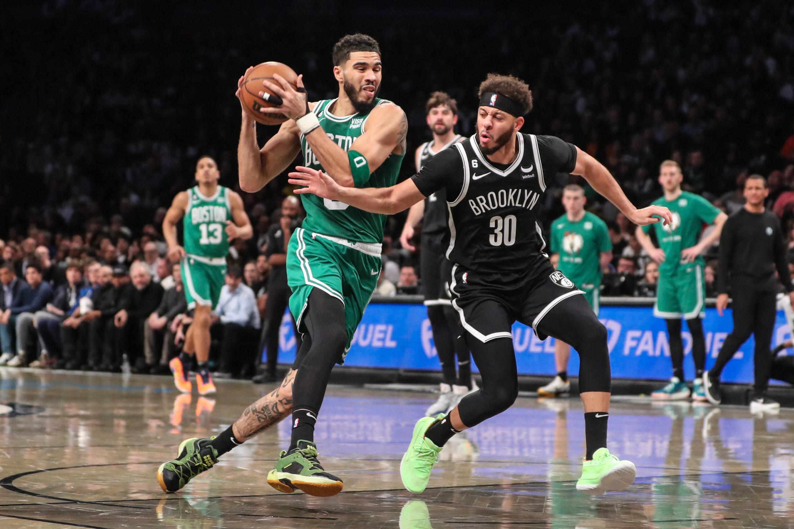 Celtics win close game in Eastern showdown with Nets