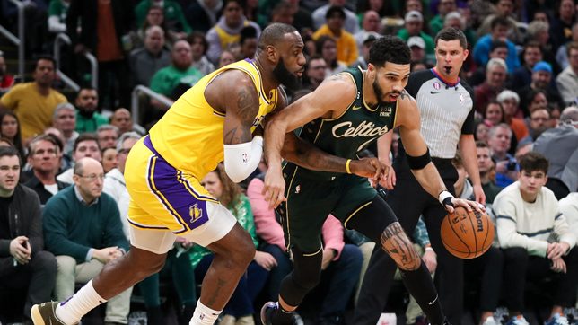 Tatum’s reaction to blown no-call on LeBron will annoy Lakers fans