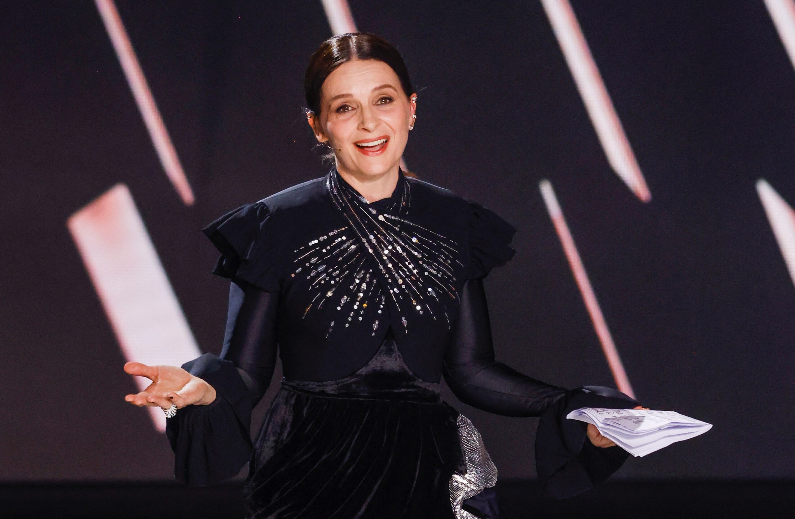 Actress Juliette Binoche honored at Spanish Goya film awards