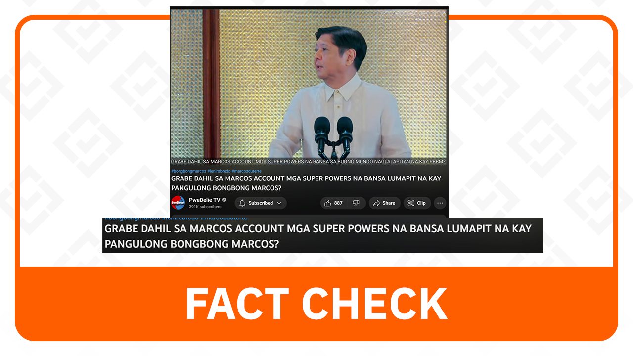 FACT CHECK: Video shows Marcos’ toast remarks at Vin d’Honneur