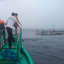 6 rescued as cargo boat sinks in Lamon Bay, Quezon