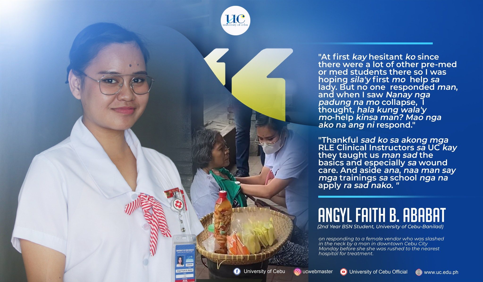 Brave Cebu nursing student saves life in face of danger