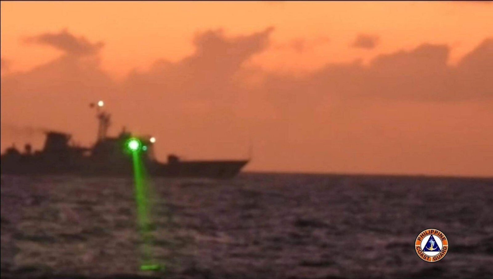 China aims laser at Philippine Coast Guard ship in West PH Sea