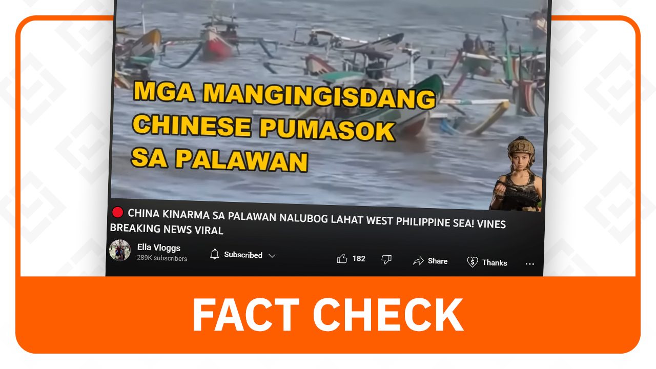 FACT CHECK: Video of ‘Chinese’ boats sinking in Palawan actually taken in Indonesia