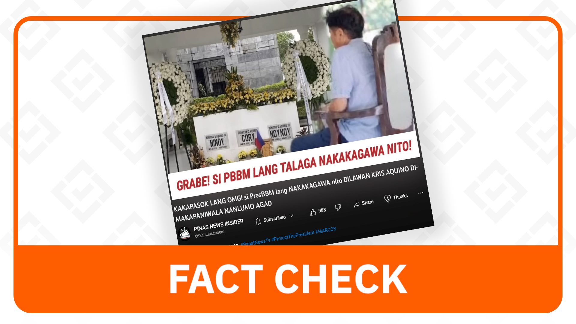 FACT CHECK: Marcos didn’t visit Aquino Mausoleum when Palace sent flower offerings