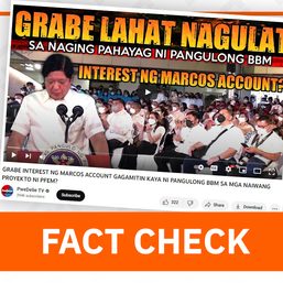 FACT CHECK: ‘Marcos account’ interest will not be used for NKTI