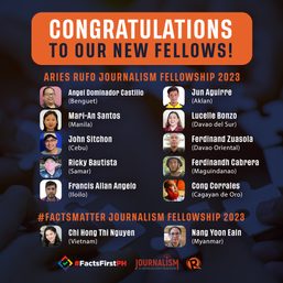 Rappler, JNBF grant fellowships to 12 community, int’l journalists for 2023
