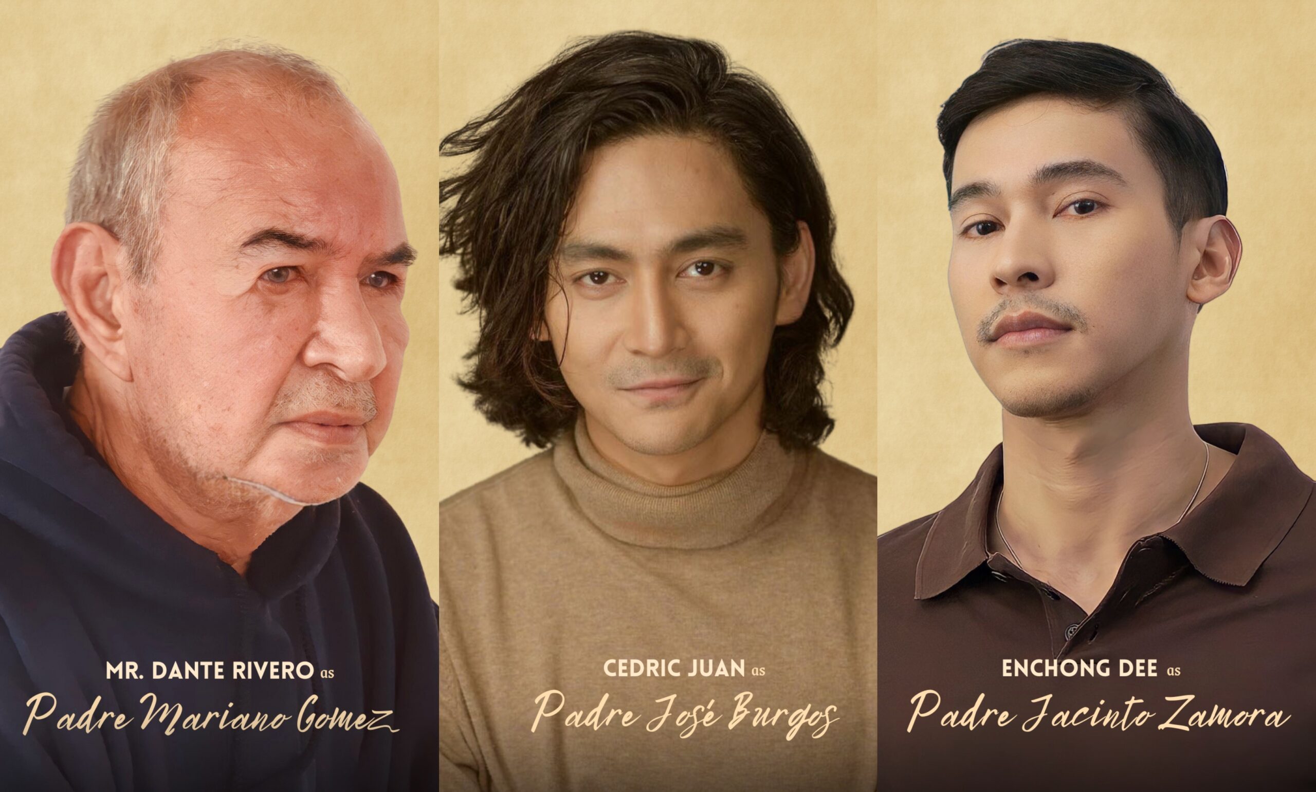 Dante Rivero, Cedric Juan, Enchong Dee to star in ‘GomBurZa’ film 