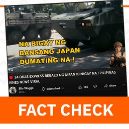 FACT CHECK: Video shows Singapore military vehicles, not donations from Japan